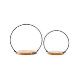 Wing Tai Trading WTT MAI41542x Round Iron Handle Candle Holder