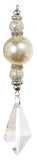Raz Imports RZ 4312512x Crystal Pearl Drop Ornament, 5.75in - 3 Styles