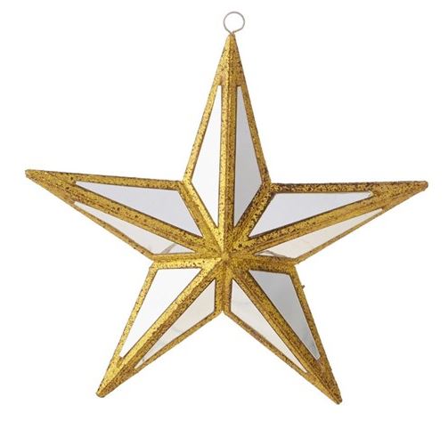Raz Imports RZ 4016253 Mirrored Star Ornament, 6in