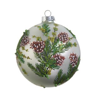 Raz Imports Evergreen and Pinecone Ball Ornament
