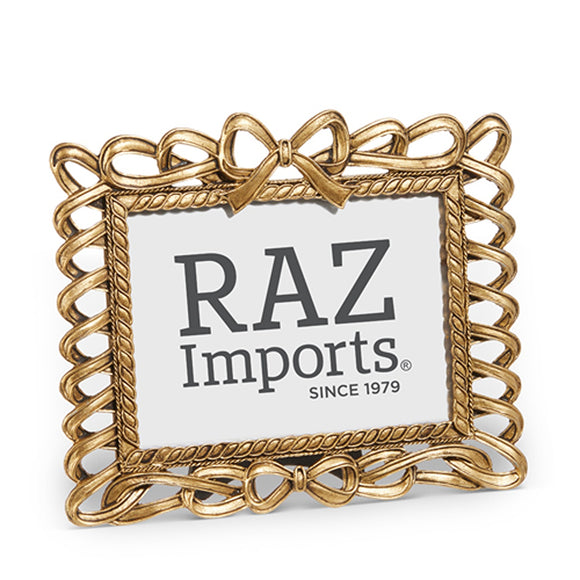 Raz Imports RZ 4536547 Bow Picture Frame, (5