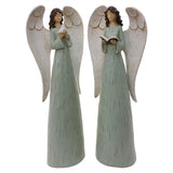 Wing Tai Trading WTT RXF09573 White & Sage Resin Angels