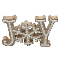 Wing Tai Trading WTT RXF39037 GINGERBREAD JOY RESIN WORD BLOCK