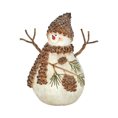 Wing Tai Trading WTT Resin Woodland Pines Snowman - Thumbnail 2