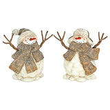 Wing Tai Trading WTT RXF43786 Golden Winter Resin Snowmen - 2 Styles