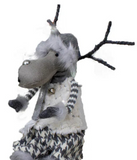 Wing Tai Trading WTT DXF13956xx Gray and White Reindeer
