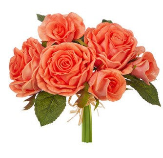 Raz Imports RZ F4002183 10" Real Touch Rose Bundle  Piper Lillies Gift  Shoppe