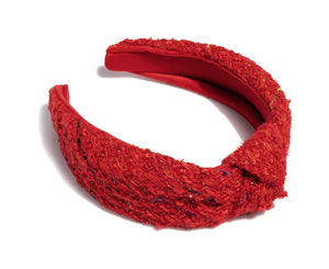 Shiraleah SL 12-BW-113RUB Boucle Knotted Headband, Ruby