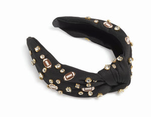 Shiraleah SL 12-BW-121BLK Game Day Charms Knotted Headband