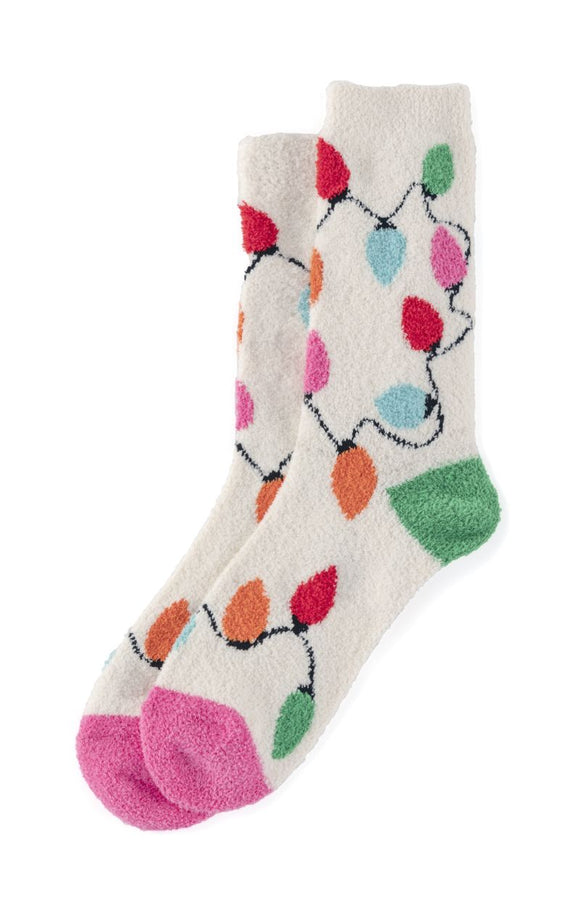 Shiraleah SL 35-97-051IV Anya String Lights Socks, Ivory