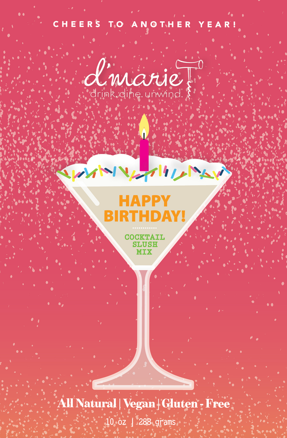 d'Marie Inc DI SP01 Happy Birthday Cocktail Slush Mix 10oz
