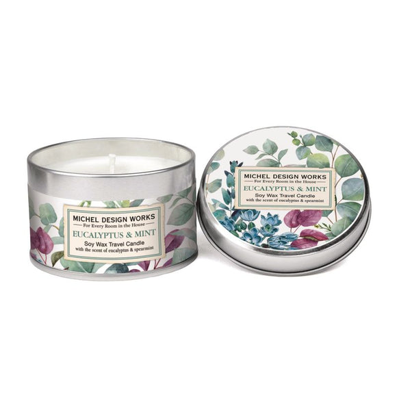 Michel Design Works MDW 812365 Eucalyptus & Mint Travel Candle