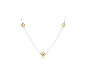 ENEWTON DESIGN ED N15SISSMXM6 15" CHOKER SIMPLICITY CHAIN STERLING MIXED METAL - CLASSIC 6MM GOLD