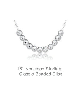 ENEWTON DESIGN ED N16SSCLBEBL 16" NECKLACE STERLING - CLASSIC BEADED BLISS