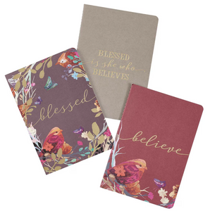 Christian Art Gifts CAG NBS0xx Blessed Is She Notebook Set of 3
