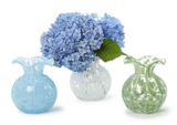 Two's Company 26 54963xx  Ruffled Edge Spotted Vase Assorted - 3 Colors