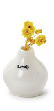 Two's Company TC E5840-UNx Small Porcelain Vase with Flowers - 6 Styles