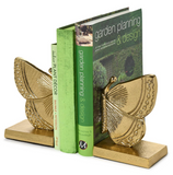 Two's Company 26 55184 Fluttering Golden Butterfly Bookends, Aluminum