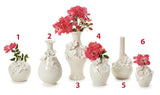 Two's Company TC 54989-x Mini Vases with 3-D Sculpted Flowers