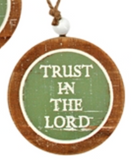 Wing Tai Trading WTT WXF43631xx Green and Natural Trust Bead Ornament - 3 Styles