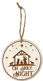 Wing Tai Trading WTT WXF43610xx White O Holy Night Ornaments - 3 Styles