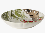 Casafina Stoneware CF DF632-WHI "Deer Friends" Pasta/Serving Bowl, White