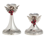 Mud Pie MP 40960131x Holly Candlestick - 2 Sizes