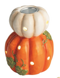 Mud Pie MP 40960122x Thanksgiving Light-Up Sitter Taper Holder - 3 Styles