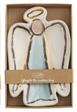 Mud Pie MP 41230054x Farm Christmas Angel Tidbit Dish - 3 Styles