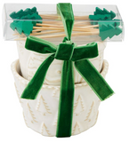 Mud Pie MP 41860064x White Christmas Tidbit Bowl Set - 2 Styles