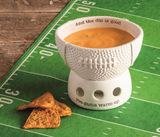Mud Pie MP 41860122 Football Tidbit Warmer Set