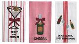 Mud Pie MP 42170221x Beaded Christmas Towel - 3 Styles