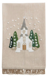 Mud Pie MP 42170228x White Christmas Embroidered Towel - 3 Styles