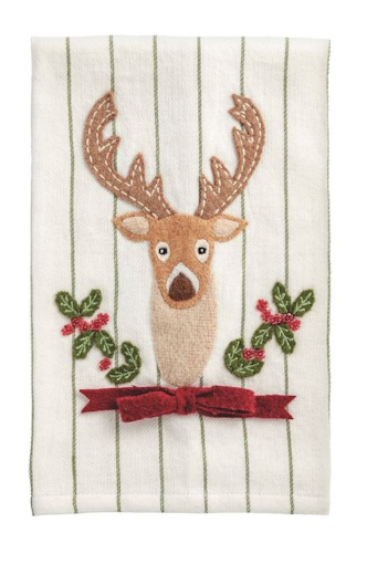 Mud Pie Applique Christmas Towel - Thumbnail 3