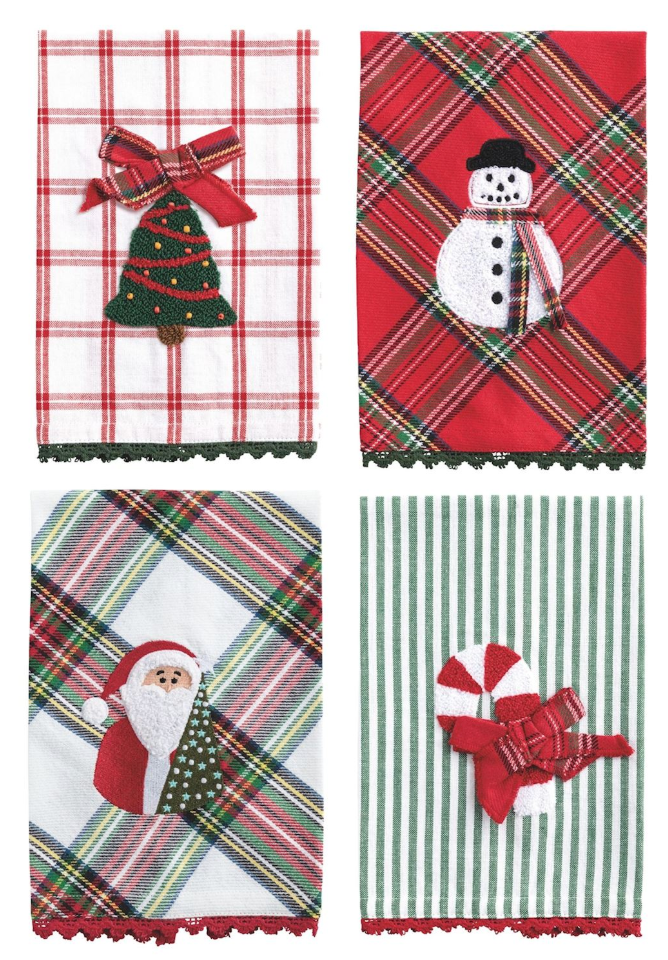 Mud Pie Christmas Bouclé Icon Towel