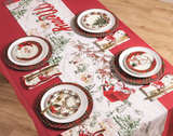 Mud Pie MP 42200206x Christmas Tartan Rim Salad Plate - 4 styles
