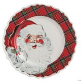 Mud Pie MP 42200206x Christmas Tartan Rim Salad Plate - 4 styles