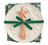 Mud Pie MP 42200210x White Christmas Appetizer Plate Set - 2 Styles