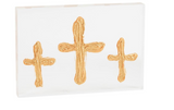 Mud Pie MP 43400233x Acrylic Cross Plaque - 3 Sizes
