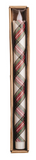 Mud Pie MP 49800316x Flameless Tartan Taper Candle - 3 Colors