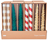 Mud Pie MP 49800256x Set of Two Wax Candle Tapers - 4 Styles