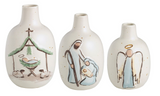 Mud Pie MP 47700467x Nativity Bud Vase - 3 Sizes/Styles
