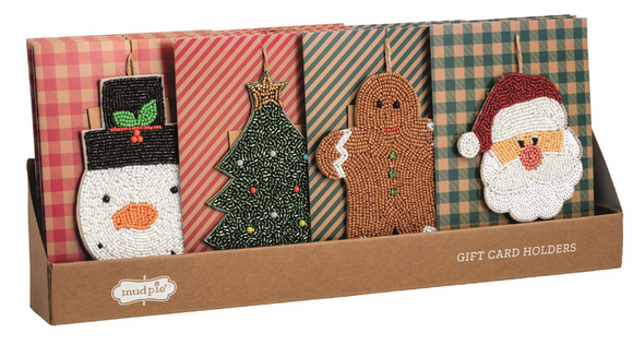 Mud Pie MP 46700414x Beaded Gift Ornament - 4 Styles