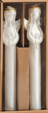 Mud Pie MP 49800297x Set of Two Gold Christmas Taper Candles - 4 Styles