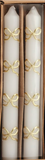 Mud Pie MP 49800297x Set of Two Gold Christmas Taper Candles - 4 Styles