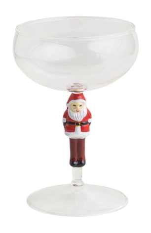 Mud Pie MP 44600129x Christmas Coup Glass - 4 Styles – Piper