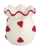 Mud Pie MP 47700462x Valentine's Ruffle Bud Vase - 3 Styles