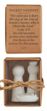 Mud Pie MP 40030376P Ceramic Pocket Nativity Set