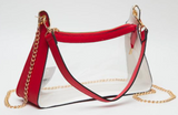 Queens Designs QD TG10618CLxx Game Day Clear Satchel Bag - 3 Colors