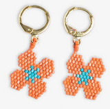 Ink + Alloy IA CBER250xx Blossom Four Petal Flower Drop Earrings - 4 Colors